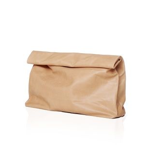 Marie Turnor “The Lunch” Clutch in Tan. One Size.